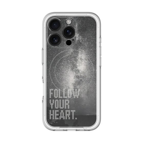 スリムプロテクションプレミアムケース with MagSafe［ オリジナル - ドットオーバーレイ - FOLLOW YOUR HEART/C ］