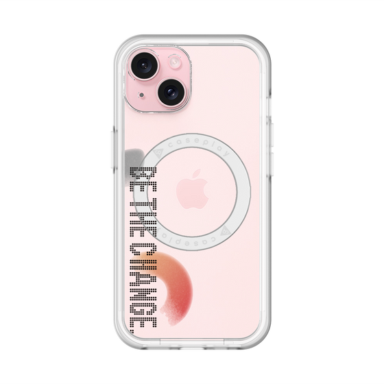 スリムプロテクションプレミアムケース with MagSafe［ オリジナル - ドットオーバーレイ - BE THE CHANGE/A ］