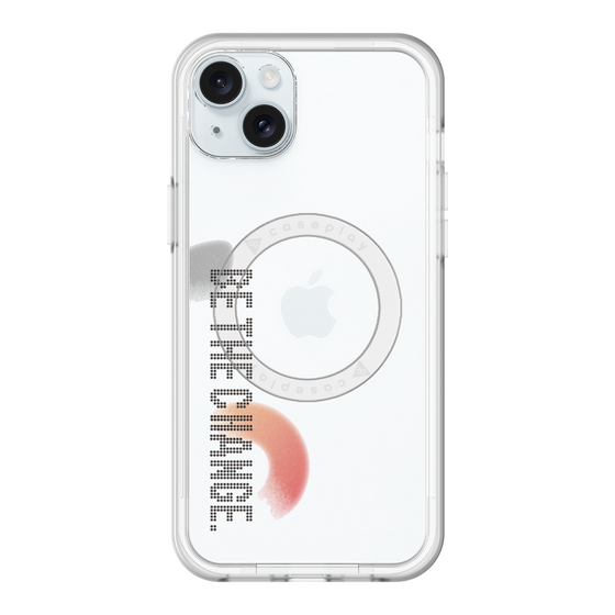 スリムプロテクションプレミアムケース with MagSafe［ オリジナル - ドットオーバーレイ - BE THE CHANGE/A ］