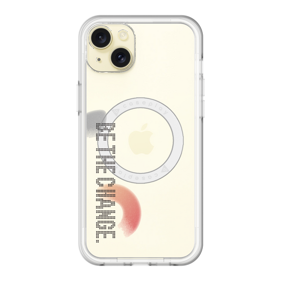スリムプロテクションプレミアムケース with MagSafe［ オリジナル - ドットオーバーレイ - BE THE CHANGE/A ］