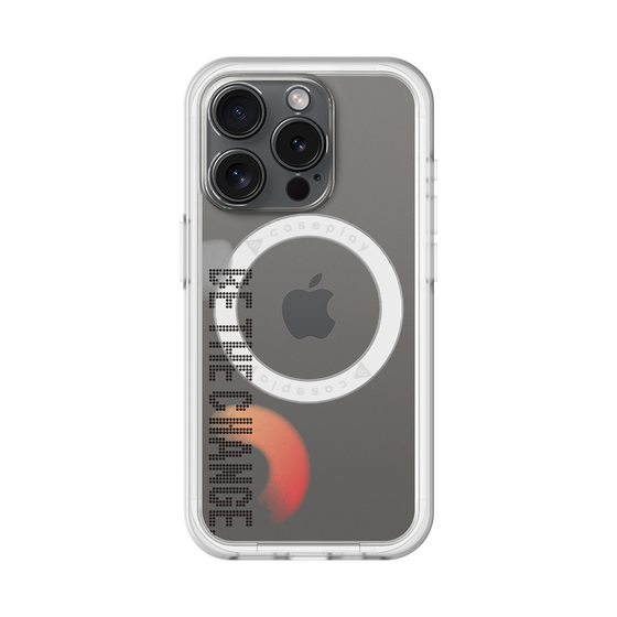 スリムプロテクションプレミアムケース with MagSafe［ オリジナル - ドットオーバーレイ - BE THE CHANGE/A ］
