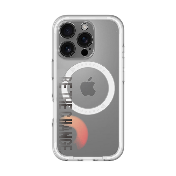 スリムプロテクションプレミアムケース with MagSafe［ オリジナル - ドットオーバーレイ - BE THE CHANGE/A ］