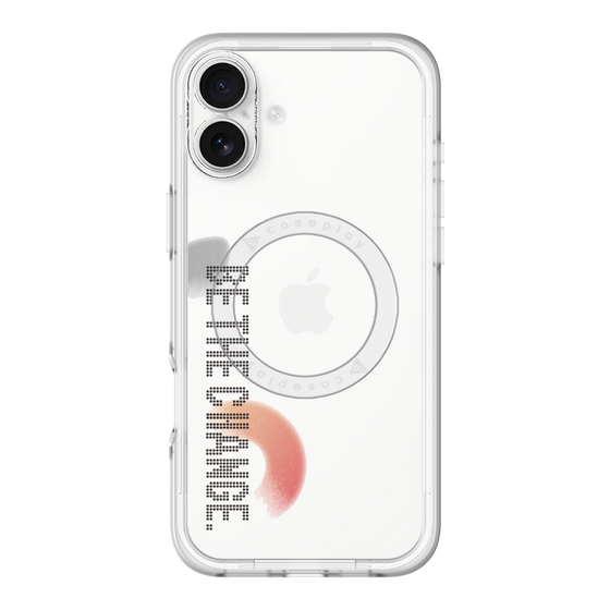 スリムプロテクションプレミアムケース with MagSafe［ オリジナル - ドットオーバーレイ - BE THE CHANGE/A ］