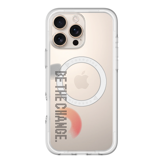 スリムプロテクションプレミアムケース with MagSafe［ オリジナル - ドットオーバーレイ - BE THE CHANGE/A ］