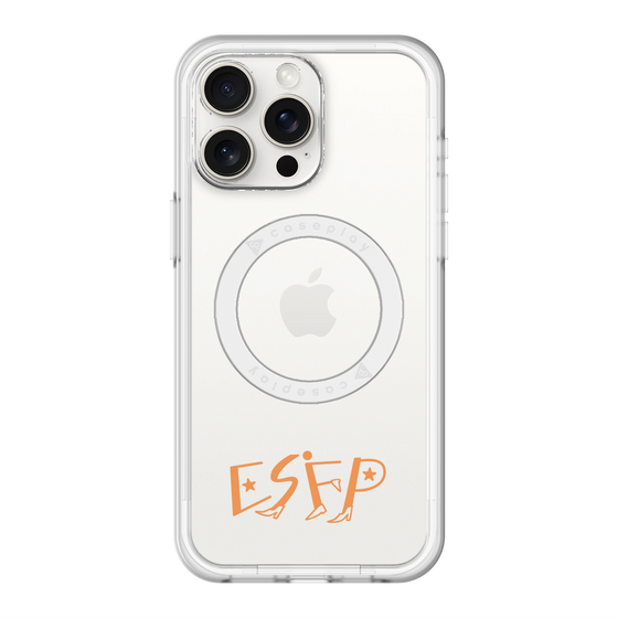 スリムプロテクションプレミアムケース with MagSafe［ オリジナル - ESFP エンターテイナー - アルファベット ］