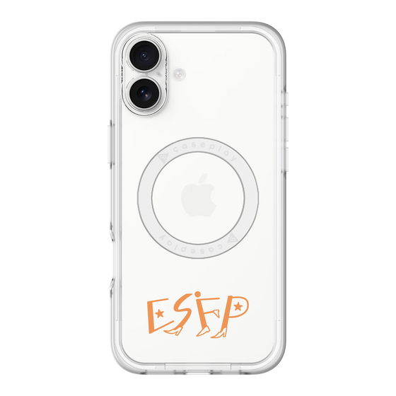 スリムプロテクションプレミアムケース with MagSafe［ オリジナル - ESFP エンターテイナー - アルファベット ］