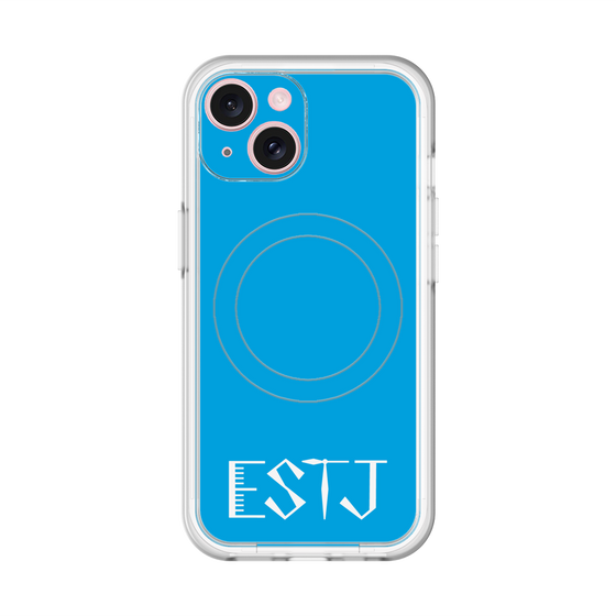 スリムプロテクションプレミアムケース with MagSafe［ オリジナル - ESTJ 幹部 - アルファベット - ブルー ］