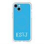 スリムプロテクションプレミアムケース with MagSafe［ オリジナル - ESTJ 幹部 - アルファベット - ブルー ］