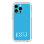 スリムプロテクションプレミアムケース with MagSafe［ オリジナル - ESTJ 幹部 - アルファベット - ブルー ］