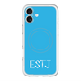 スリムプロテクションプレミアムケース with MagSafe［ オリジナル - ESTJ 幹部 - アルファベット - ブルー ］