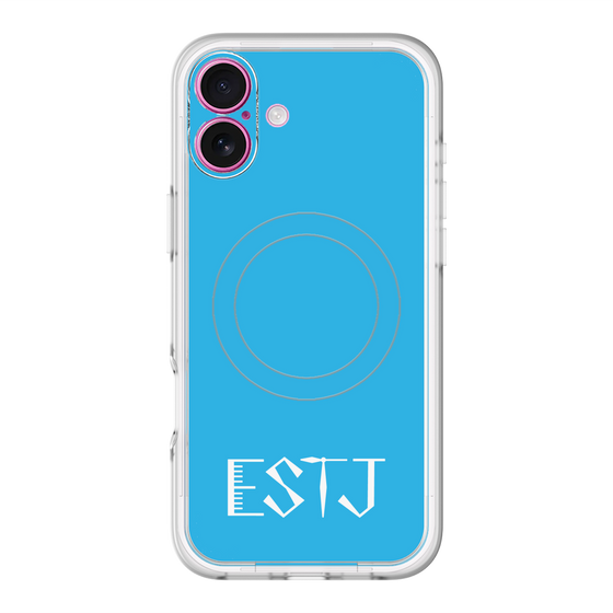 スリムプロテクションプレミアムケース with MagSafe［ オリジナル - ESTJ 幹部 - アルファベット - ブルー ］