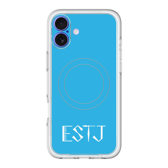 スリムプロテクションプレミアムケース with MagSafe［ オリジナル - ESTJ 幹部 - アルファベット - ブルー ］
