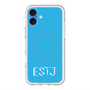 スリムプロテクションプレミアムケース with MagSafe［ オリジナル - ESTJ 幹部 - アルファベット - ブルー ］