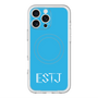 スリムプロテクションプレミアムケース with MagSafe［ オリジナル - ESTJ 幹部 - アルファベット - ブルー ］
