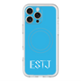 スリムプロテクションプレミアムケース with MagSafe［ オリジナル - ESTJ 幹部 - アルファベット - ブルー ］