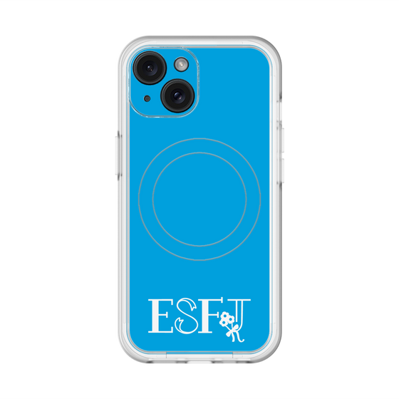 スリムプロテクションプレミアムケース with MagSafe［ オリジナル - ESFJ 領事 - アルファベット - ブルー ］