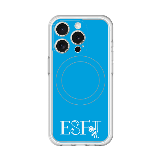 スリムプロテクションプレミアムケース with MagSafe［ オリジナル - ESFJ 領事 - アルファベット - ブルー ］