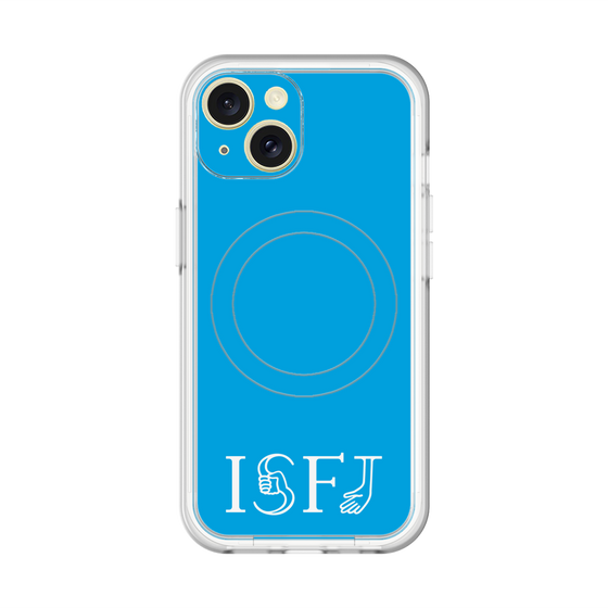 スリムプロテクションプレミアムケース with MagSafe［ オリジナル - ISFJ 擁護者 - アルファベット - ブルー ］