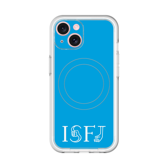 スリムプロテクションプレミアムケース with MagSafe［ オリジナル - ISFJ 擁護者 - アルファベット - ブルー ］