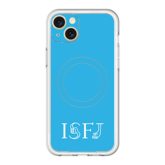 スリムプロテクションプレミアムケース with MagSafe［ オリジナル - ISFJ 擁護者 - アルファベット - ブルー ］