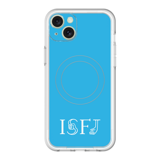 スリムプロテクションプレミアムケース with MagSafe［ オリジナル - ISFJ 擁護者 - アルファベット - ブルー ］