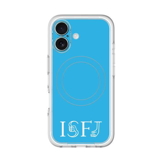 スリムプロテクションプレミアムケース with MagSafe［ オリジナル - ISFJ 擁護者 - アルファベット - ブルー ］