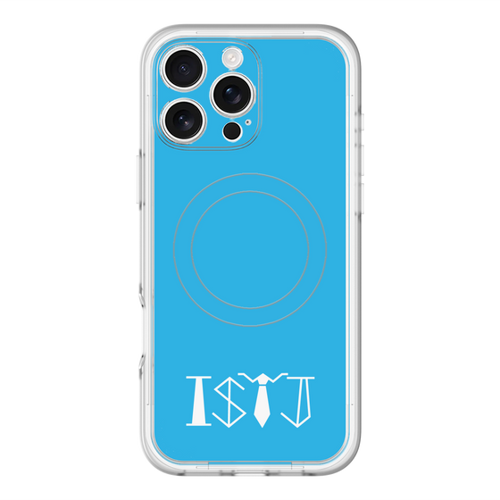 スリムプロテクションプレミアムケース with MagSafe［ オリジナル - ISTJ 管理者 - アルファベット - ブルー ］