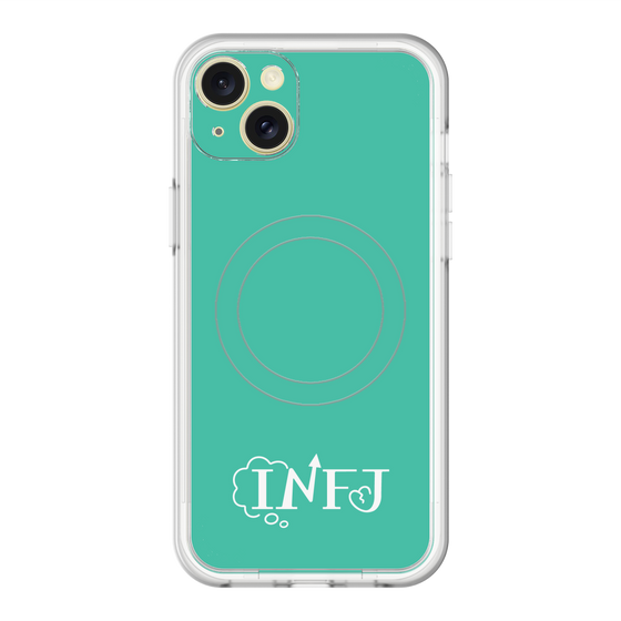 スリムプロテクションプレミアムケース with MagSafe［ オリジナル - INFJ 提唱者 - アルファベット - グリーン ］
