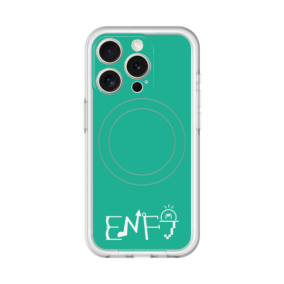 スリムプロテクションプレミアムケース with MagSafe［ オリジナル - ENFJ 主人公 - アルファベット - グリーン ］