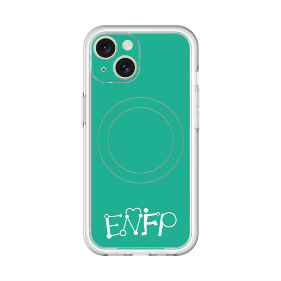 スリムプロテクションプレミアムケース with MagSafe［ オリジナル - ENFP 運動家 - アルファベット - グリーン ］