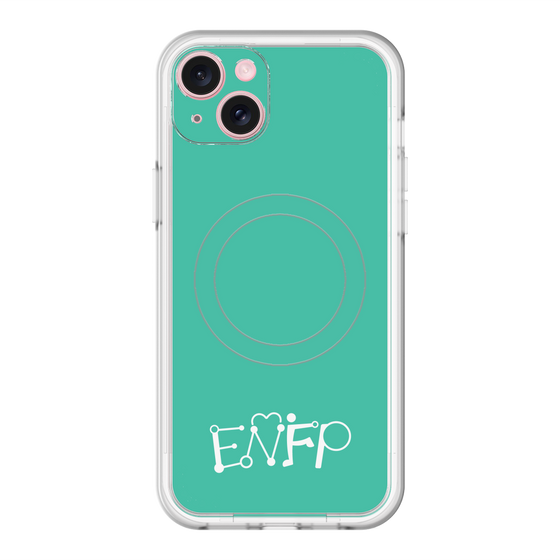 スリムプロテクションプレミアムケース with MagSafe［ オリジナル - ENFP 運動家 - アルファベット - グリーン ］