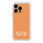 スリムプロテクションプレミアムケース with MagSafe［ オリジナル - ESTP 起業家 - アルファベット - オレンジ ］