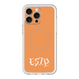 スリムプロテクションプレミアムケース with MagSafe［ オリジナル - ESTP 起業家 - アルファベット - オレンジ ］
