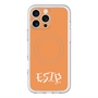 スリムプロテクションプレミアムケース with MagSafe［ オリジナル - ESTP 起業家 - アルファベット - オレンジ ］
