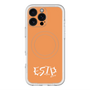 スリムプロテクションプレミアムケース with MagSafe［ オリジナル - ESTP 起業家 - アルファベット - オレンジ ］