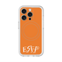 スリムプロテクションプレミアムケース with MagSafe［ オリジナル - ESFP エンターテイナー - アルファベット - オレンジ ］