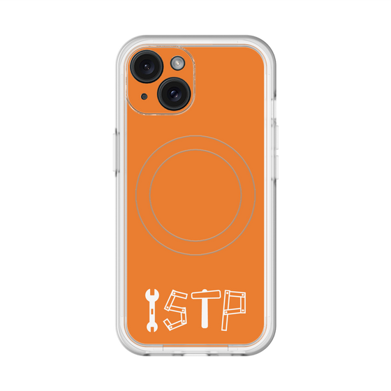 スリムプロテクションプレミアムケース with MagSafe［ オリジナル - ISTP 巨匠 - アルファベット - オレンジ ］