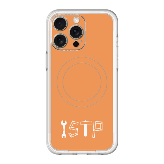 スリムプロテクションプレミアムケース with MagSafe［ オリジナル - ISTP 巨匠 - アルファベット - オレンジ ］