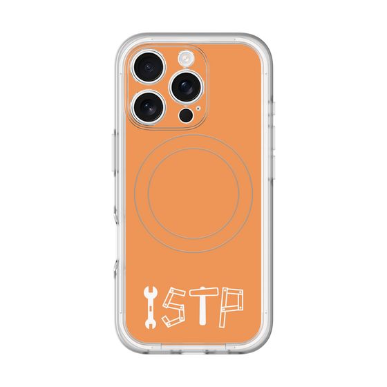 スリムプロテクションプレミアムケース with MagSafe［ オリジナル - ISTP 巨匠 - アルファベット - オレンジ ］