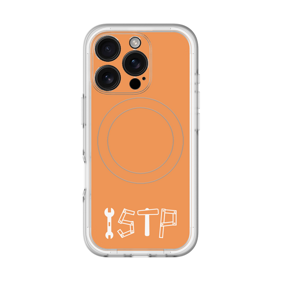 スリムプロテクションプレミアムケース with MagSafe［ オリジナル - ISTP 巨匠 - アルファベット - オレンジ ］