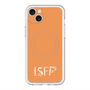 スリムプロテクションプレミアムケース with MagSafe［ オリジナル - ISFP 冒険家 - アルファベット - オレンジ ］