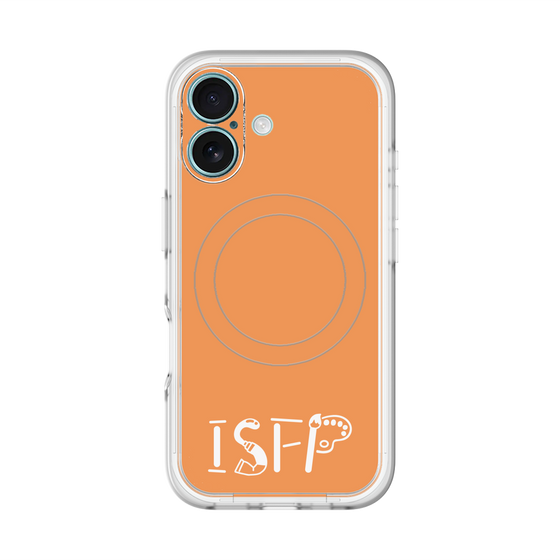 スリムプロテクションプレミアムケース with MagSafe［ オリジナル - ISFP 冒険家 - アルファベット - オレンジ ］