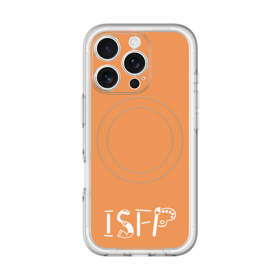 スリムプロテクションプレミアムケース with MagSafe［ オリジナル - ISFP 冒険家 - アルファベット - オレンジ ］