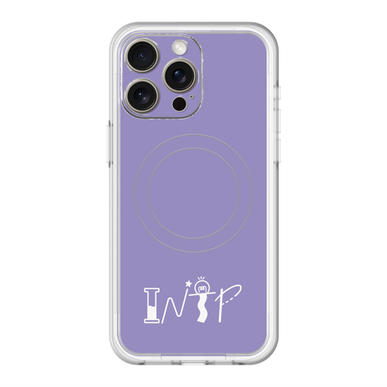 スリムプロテクションプレミアムケース with MagSafe［ オリジナル - INTP 論理学者 - アルファベット - パープル ］