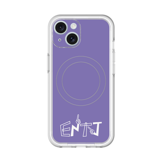 スリムプロテクションプレミアムケース with MagSafe［ オリジナル - ENTJ 指揮官 - アルファベット - パープル ］