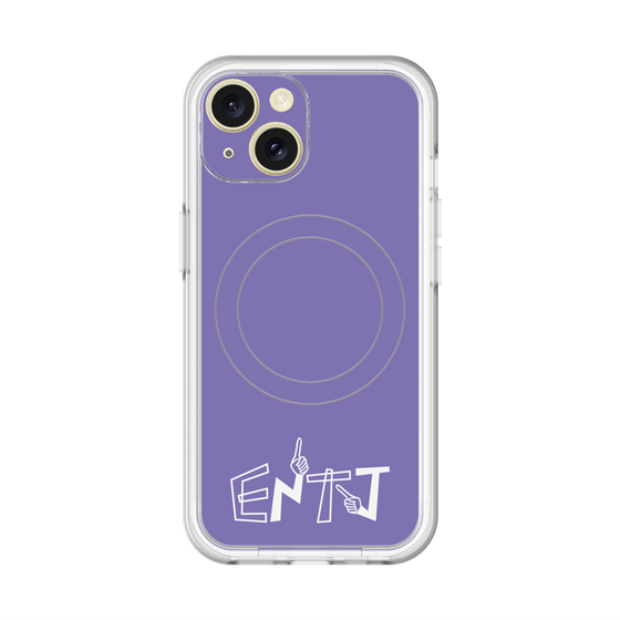 スリムプロテクションプレミアムケース with MagSafe［ オリジナル - ENTJ 指揮官 - アルファベット - パープル ］