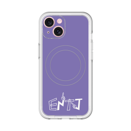 スリムプロテクションプレミアムケース with MagSafe［ オリジナル - ENTJ 指揮官 - アルファベット - パープル ］