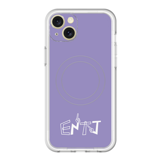 スリムプロテクションプレミアムケース with MagSafe［ オリジナル - ENTJ 指揮官 - アルファベット - パープル ］
