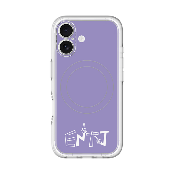 スリムプロテクションプレミアムケース with MagSafe［ オリジナル - ENTJ 指揮官 - アルファベット - パープル ］
