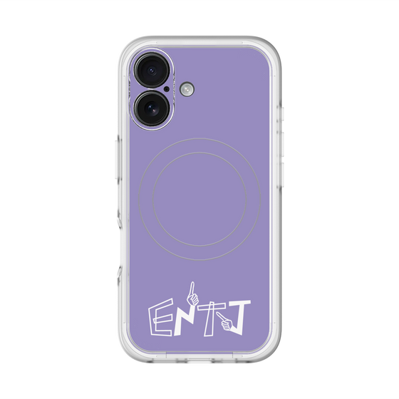 スリムプロテクションプレミアムケース with MagSafe［ オリジナル - ENTJ 指揮官 - アルファベット - パープル ］